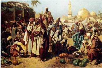 unknow artist Arab or Arabic people and life. Orientalism oil paintings  382